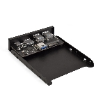 Планка USB на переднюю панель ExeGate U3H-621, 3,5', 2*USB 3.0+1*TypeC+1*SD+TF card, черная, металл, подсоединение к мат. плате, фото2