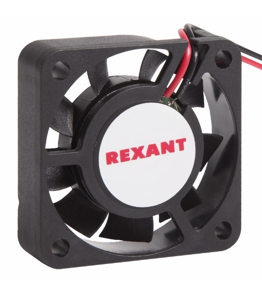 Вентилятор для корпуса Rexant RX 4010MS 24VDC черный, 40 мм, 4800 об/мин, 20 дБ, 2 pin