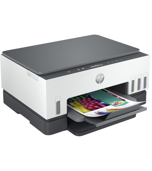 МФУ струйное HP Smart Tank 670, A4, цветной, печ. до 12 стр/мин., 4800x1200 dpi (печ.), 1200x1200 dpi (скан.), Bluetooth, USB Type-A, Wi-Fi