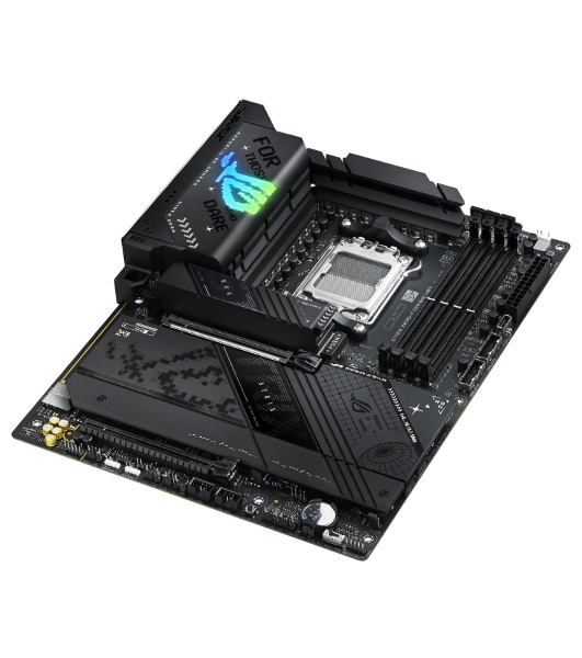 Материнская плата ASUS ROG STRIX X870-F GAMING WIFI, AM5, AMD X870, 4xDDR5, 2xSATA, 4xM.2, 1xPCI-E 5.0 x16, 1xPCI-E 4.0 x4, 1xHDMI, 1xDP, 2xUSB-C USB4, 1xUSB-C 10Gbps, 5xUSB-A 10Gbps, 4xUSB-A 5Gbps, 1x 2.5Gb LAN, 2x3.5 мм, 7.1, ATX