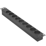 Блок розеток горизонтальный ExeGate ServerPro PDU-19H905 Al-9S-EU3, 19', 1U, Алюминий, 9 Schuko, кабель с евровилкой VDE-250V-16A-3*1.5мм2, 3 метра, черный, фото3