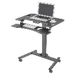 Стол для ноутбука Cactus VM-FDE103 столешница МДФ черный 91.5x56x123см (CS-FDE103BBK), фото14