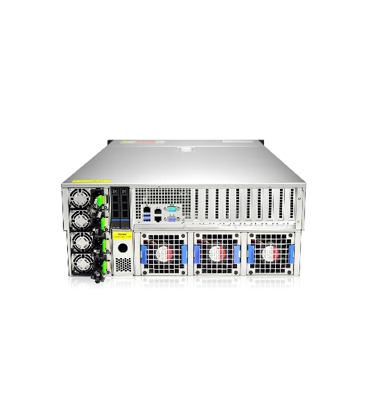 Серверная платформа Gooxi ASR4110G-D10R-G2 4U 10 bay server with direct  bp,based on AMD 7003 series 10x PCIE slots ar rear,support 10 GPU cards 2x 2.5' rear SAS/SATA 4x2000W PSU 10x GPU cables (3090) EU power cables rail kit