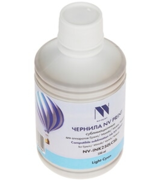 Чернила NVPrint сублимационные NV-INK250LCSb для аппаратов Epson, Mimaki, Mutoh, Roland (250мл) Light Cyan