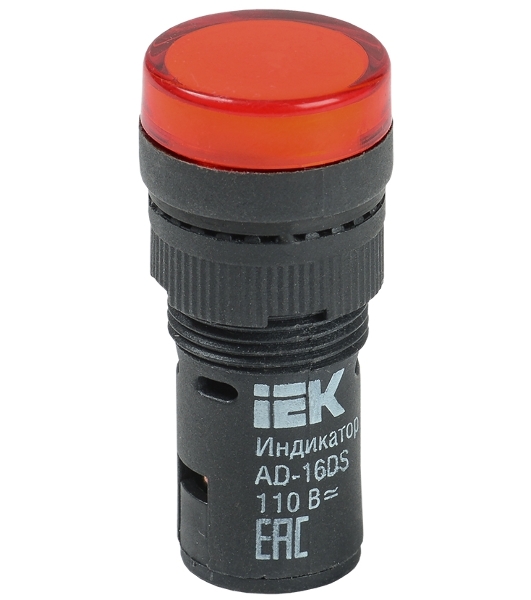 Арматура светосигнальная AD-16DS 230В красн. IEK BLS10-ADDS-230-K04-16