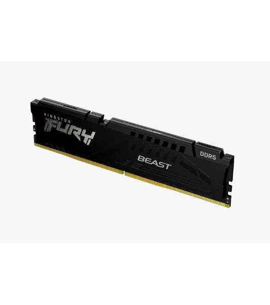 Оперативная память Kingston Fury Beast, DDR5, 16GB (1x16GB), 5600MHz, CL40, DIMM, с радиаторами, черный
