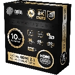 Кабель аудио-видео Cactus CS-HDMI-AOC-2.1-50 HDMI (m)/HDMI (m) 50м. позолоч.конт. черный, фото3