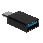 Переходник GoPower Type-C (m)-USB (f) 2.0 черный Premium Zip-Lock c подвесом (1/500), фото 1