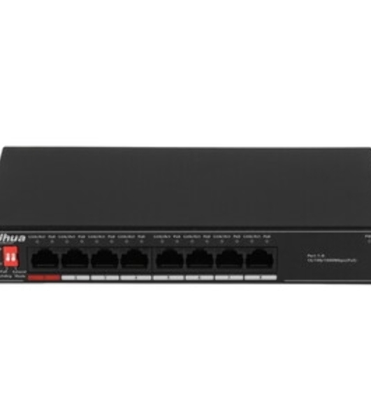 Коммутатор Dahua DH-SG1008LP, 8×1 Гбит/с, неуправляемый