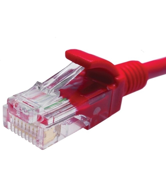 Патч-корд Suprlan 10-0153 UTP RJ-45 вил.-вилка RJ-45 cat.5e 2м красный LSZH 24AWG