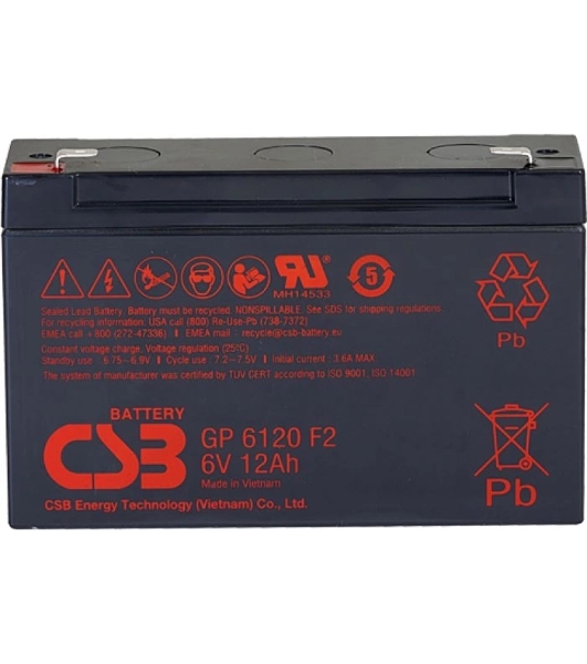 Батарея CSB GP 6120 (6V 12Ah)