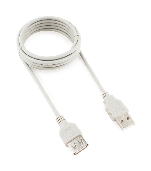 Кабель удлинит. USB2.0 Gembird/Cablexpert CC-USB2-AMAF-6-N серый (1.8м, AM/AF, пакет) (CC-USB2-AMAF-6-N)