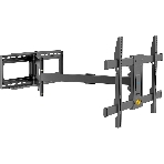 Кронштейн Kromax DIX-30 черный 2 шт/уп. Кр. стал. настенный для TV 32'-65', max 60 кг. 5 ст св., нак. ±10°, пов. ±90°, от ст. 85-1080 мм., max VESA 600x400 мм., фото2