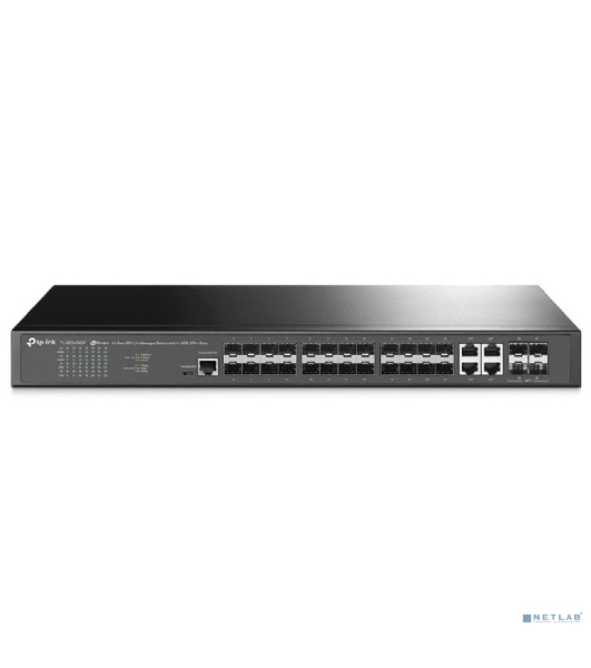 Коммутатор TP-Link JetStream 24-портовый управляемый SFP уровня 2+, 20 гигабитных SFP-портов и 4 гигабитных комбинированных порта SFP/RJ45