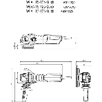 Шлифовальные машины Metabo WEV 17-125 Quick 600516000 шлифмашина угловая 1700вт,эл-ка,колесико, фото7
