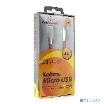 Кабель USB2.0 Cablexpert CC-G-mUSB01R-3M, AM/microB, серия Gold, длина 3м, красный, блистер, фото3