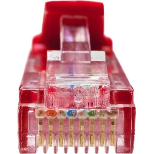 Патч-корд Suprlan 10-0153 UTP RJ-45 вил.-вилка RJ-45 cat.5e 2м красный LSZH 24AWG