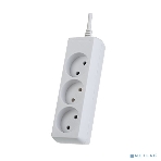 Сетевой удлинитель Perfeo без заземления 'POWERLIGHT', PF_A4682 (1,5 м, 3 розетки, белый (PF-PL-3/1,5-W)), фото 1