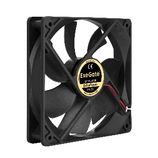 Вентилятор для корпуса ExeGate ExtraPower EP12025S2P черный, 120 мм, 1800 об/мин, 28 дБ, 2 pin