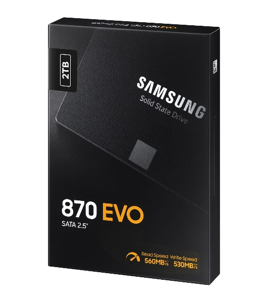 Накопитель SSD Samsung 870 EVO, 2Tb, SATA III, 2.5', R/W 560/530