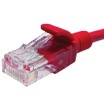 Патч-корд Suprlan 10-0154 UTP RJ-45 вил.-вилка RJ-45 cat.5e 3м красный LSZH 24AWG, фото2