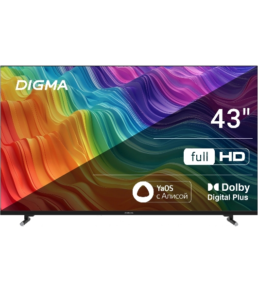 Телевизор Digma 43' DM-LED43SBB33 черный LED FHD 60Hz Яндекс ТВ