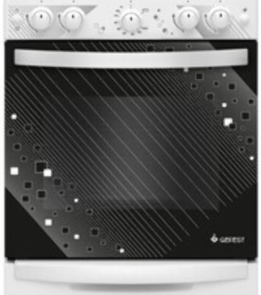 Плита газовая Gefest ПГ 5100-02 0309 белый, конфорок 4 шт, духовка 52 л, 50 см x 85 см x 58.5 см