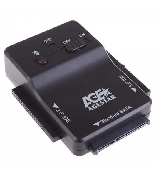 Адаптер-переходник AgeStar для HDD 2.5'/3.5' 3FBCP1 черный