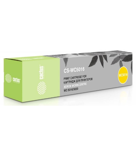 Картридж лазерный Cactus CS-WC5016 (106R01277) черный (6300 стр.) двойная упаковка, для Xerox WC 5016/5020