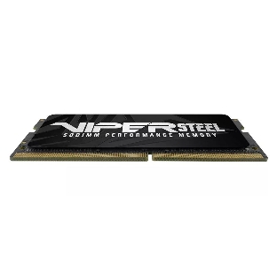 Оперативная память Patriot Steel Series, DDR4, 16GB (1x16 GB), 3200 MHz, CL22, радиатор, черный, SO-DIMM