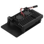 Корпус ACD RA503 Aluminum Case with Double Fans for Raspberry Pi 4B, черный, фото5