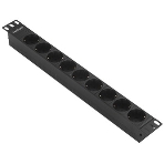 Блок розеток горизонтальный ExeGate ServerPro PDU-19H907 Al-9S-C20, 19', 1U, Алюминий, 9 Schuko, С20, черный, фото8