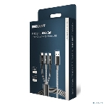 Кабель Rexant USB 3в1 Type-С (6A), Lightning (2,4A), micro USB (3A) 1,2м, в черной оплетке, фото12