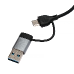 Разветвитель USB3.0/2.0 Gembird UHB-C204, USB3.0, 3xUSB2.0, кабель Type-C+USB 10 см, алюминий, пакет, фото4