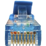 Патч-корд Suprlan 10-0147 UTP RJ-45 вил.-вилка RJ-45 cat.5e 1м синий LSZH 24AWG, фото 1