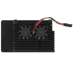 Корпус ACD RA503 Aluminum Case with Double Fans for Raspberry Pi 4B, черный, фото3