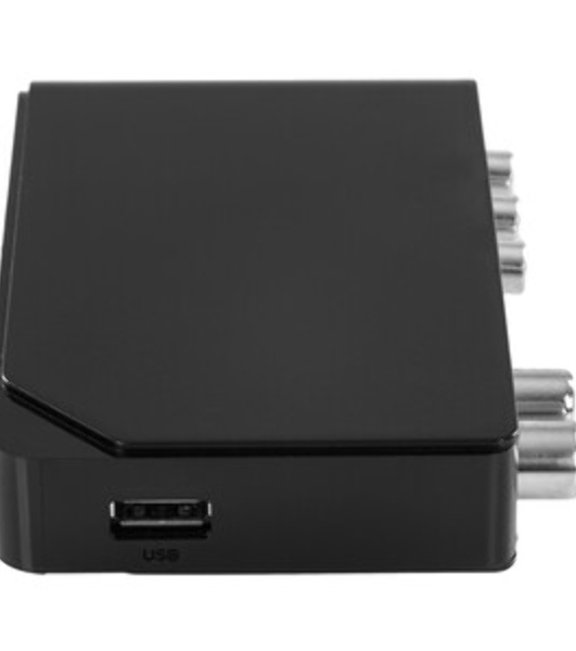 Ресивер эфирный цифровой DVB-T2 HD HD-555 пластик, дисплей, Эфир