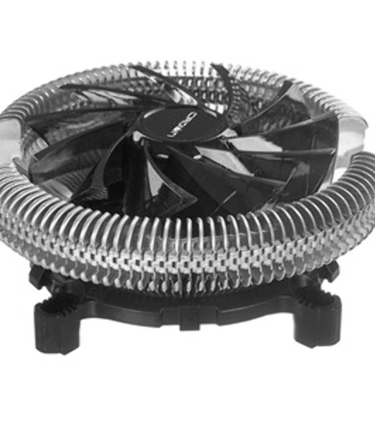 Кулер для процессора Crown CM-S1250TPWM v2 серебристый/черный, 95 мм, алюминий, 2000 об/мин, 28.7 дБ, 4 pin, 125 Вт, 53 мм