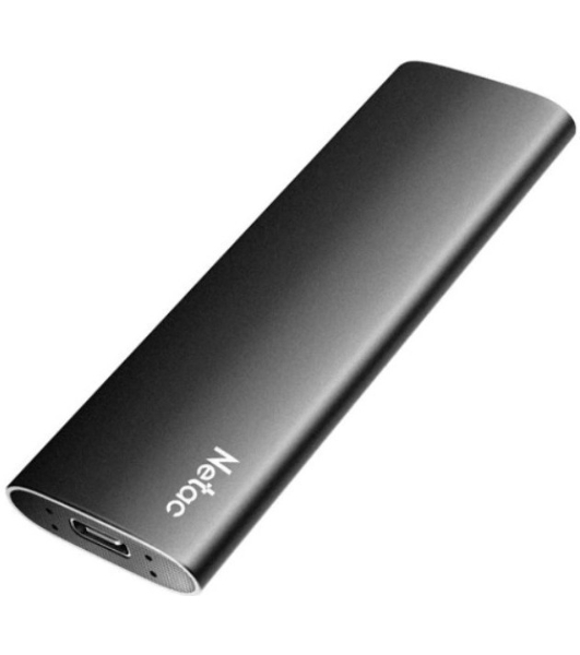 Внешний SSD Netac Z SLIM, 1TB, USB 3.2 Gen 2 Type-C, R/W 550/480, черный