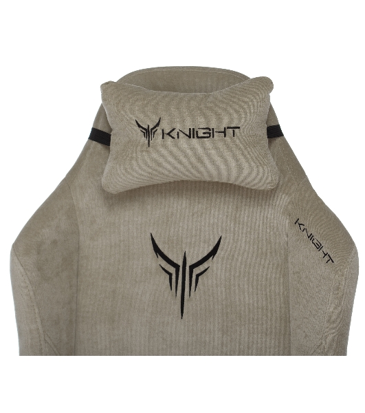 Кресло игровое Бюрократ Knight N1 Fabric бежевый Light-21, с подголов. крестовина металл