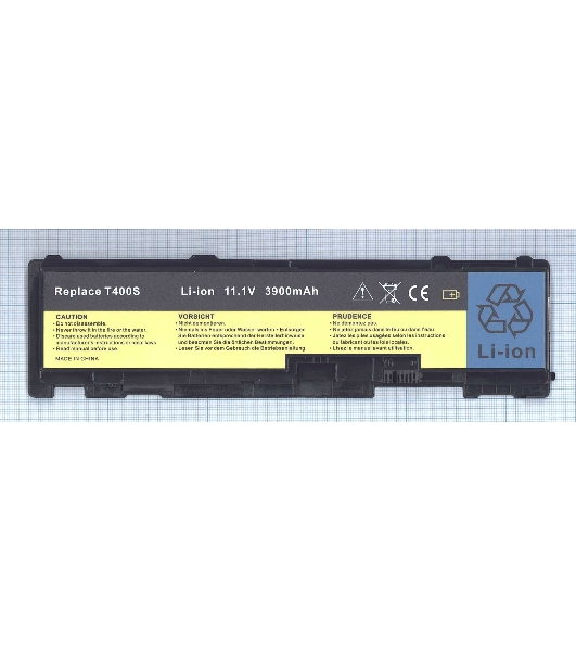 Аккумуляторная батарея для ноутбука Lenovo ThinkPad T410s (42T4833) 11.1V 3800mAh OEM черный