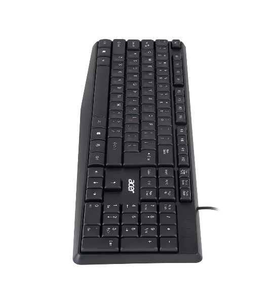 Клавиатура проводная Acer OKW121 (ZL.KBDEE.00B), USB, черный