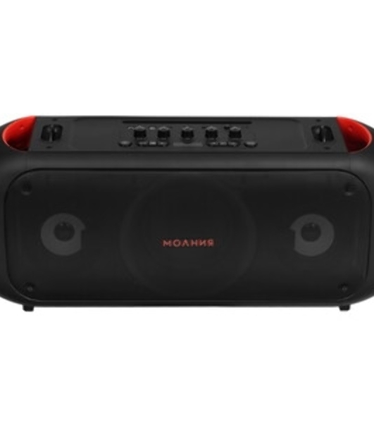 Колонка портативная Ural Молния Огонь черный/оранжевый 35W 1.1 BT/3.5Jack/USB-C 10м 2200mAh (без.бат)