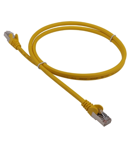 Кабель Патч-корд LANMASTER LSZH FTP cat.5e, 1.5 м, желтый