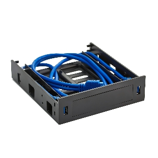 Салазки ExeGate EX280445RUS (переходник) для установки HDD 2.5/3.5' в отсек 5.25' с 2хUSB 3.0 ExeGate HD-2U3