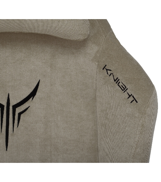 Кресло игровое Бюрократ Knight N1 Fabric бежевый Light-21, с подголов. крестовина металл