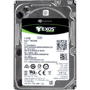 Жесткий диск Seagate HDD SAS 2,5' Seagate 1.2Tb, ST1200MM0009, Exos 10E2400, SAS 12 Гбит/с, 10000 rpm, 128Mb buffer, 15мм