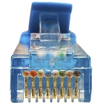 Патч-корд Suprlan 10-0148 UTP RJ-45 вил.-вилка RJ-45 cat.5e 2м синий LSZH 24AWG, фото 1