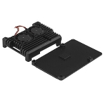 Корпус ACD черный Metal Aluminum Case with double Fans for Raspberry Pi 3B/3B+, фото4