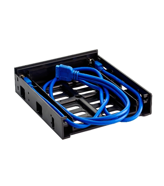 Салазки ExeGate EX280445RUS (переходник) для установки HDD 2.5/3.5' в отсек 5.25' с 2хUSB 3.0 ExeGate HD-2U3